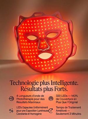 Masque LED Visage Corivy – Anti-Âge & Éclat de la Peau