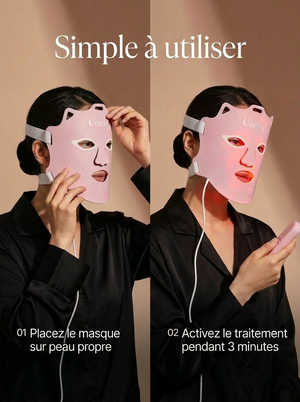 Masque LED Visage Corivy – Anti-Âge & Éclat de la Peau