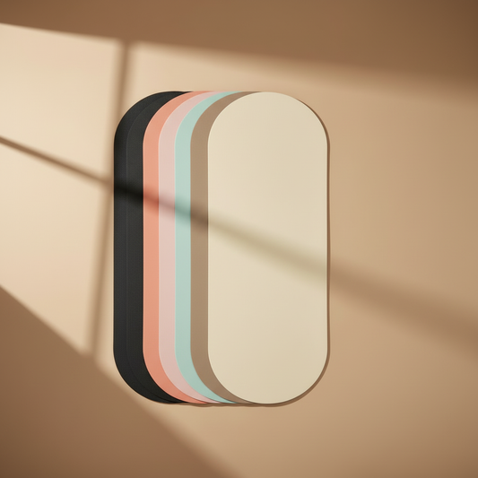 Tapis de Pilates - même position, fond beige